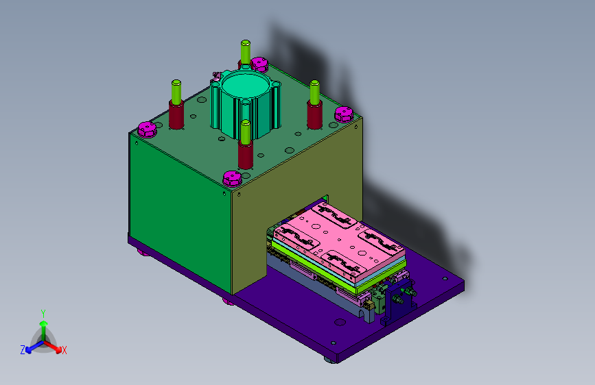 注塑配件的切水口装置