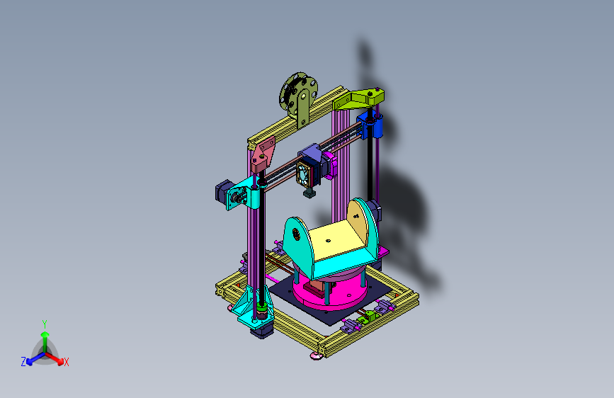 桌面型四轴智能3D打印机