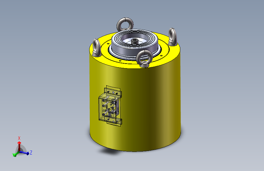 千斤顶油缸三维建模图纸 solidworks设计