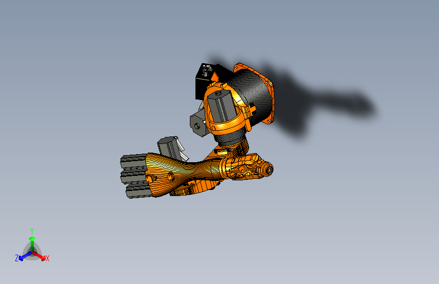 kuka 1400 六轴机器人三维模型图纸