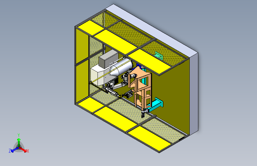 探矿机械机架体机器人焊接工作站3D模型