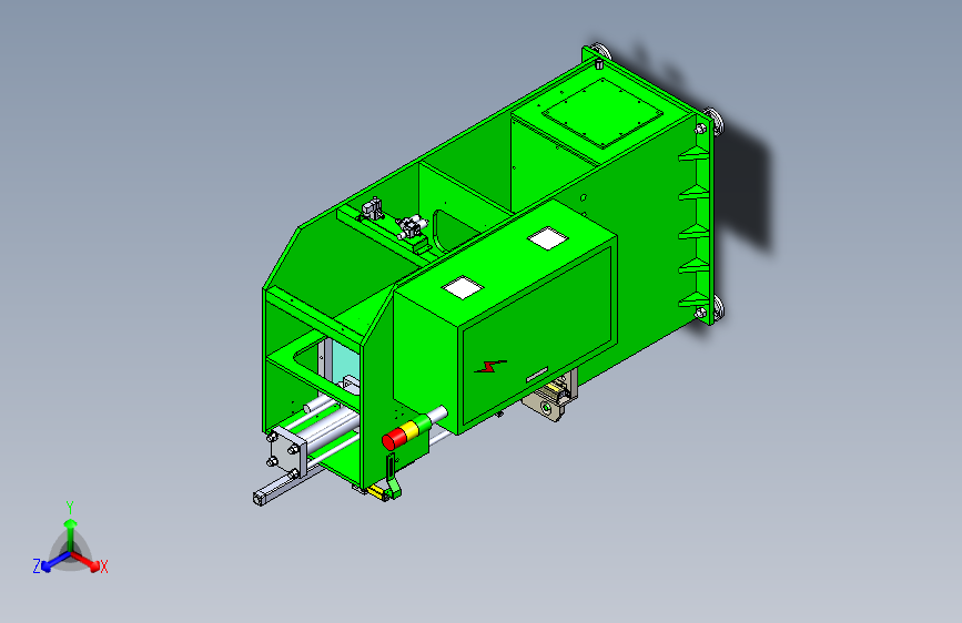 一款5T液压压机三维3D数模