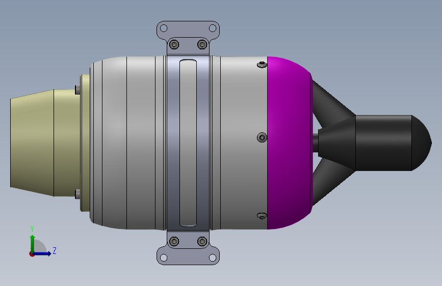 G091517-Jetcat p100 RX=涡轮风力发电机_SOLIDWORKS 2016_模型图纸下载 – 懒石网