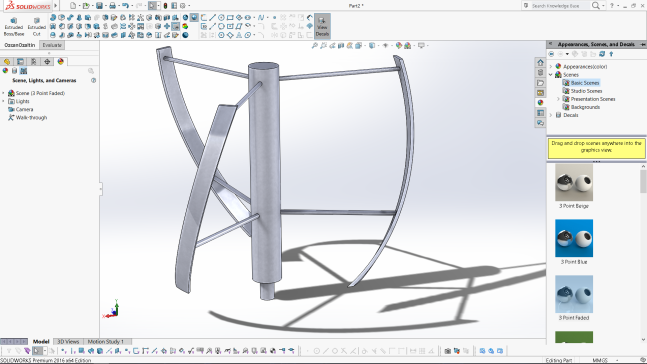 G091716-第一次用3D打印机打印3D模型=涡轮风力发电机
