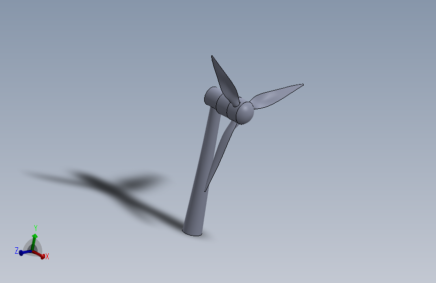 G091752-风力涡轮机 - 风力涡轮机 Solidworks16=涡轮风力发电机