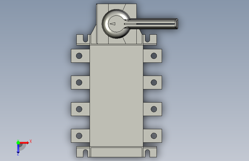 SIWOG(GL)-250-4ZI(200A250A)隔离开关 俯视图