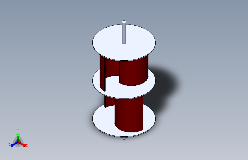 G092285-萨维亚努斯风力涡轮机 SolidWorks=涡轮风力发电机