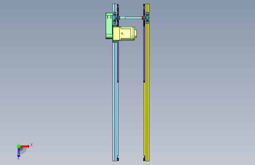输送线2_SMT接驳轨道 俯视图
