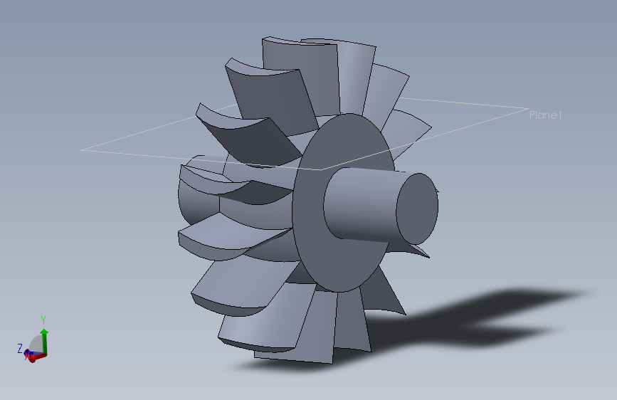 G092604-涡轮模型=涡轮风力发电机