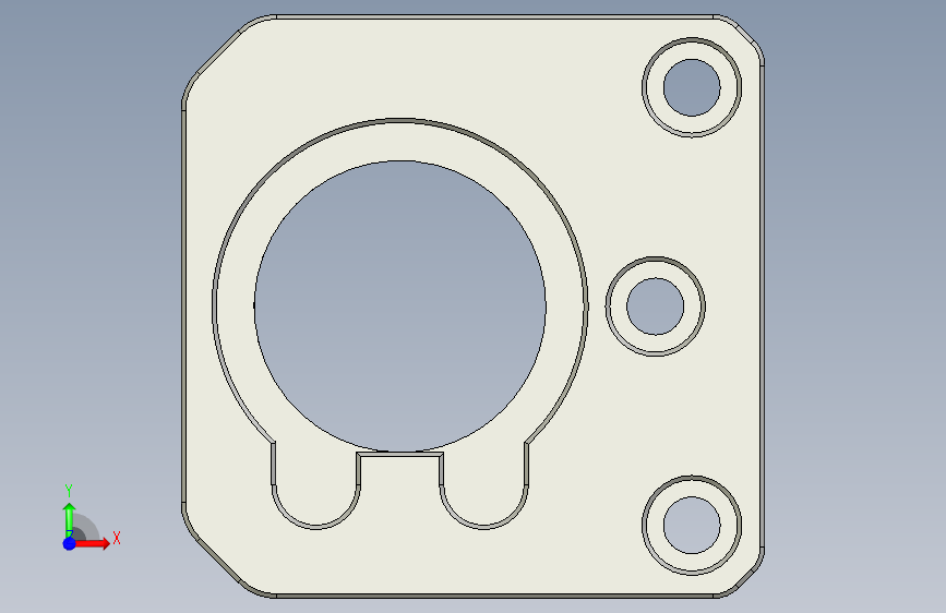 G093202-CAT-40 工具更换块=夹紧夹具管夹 正面视图