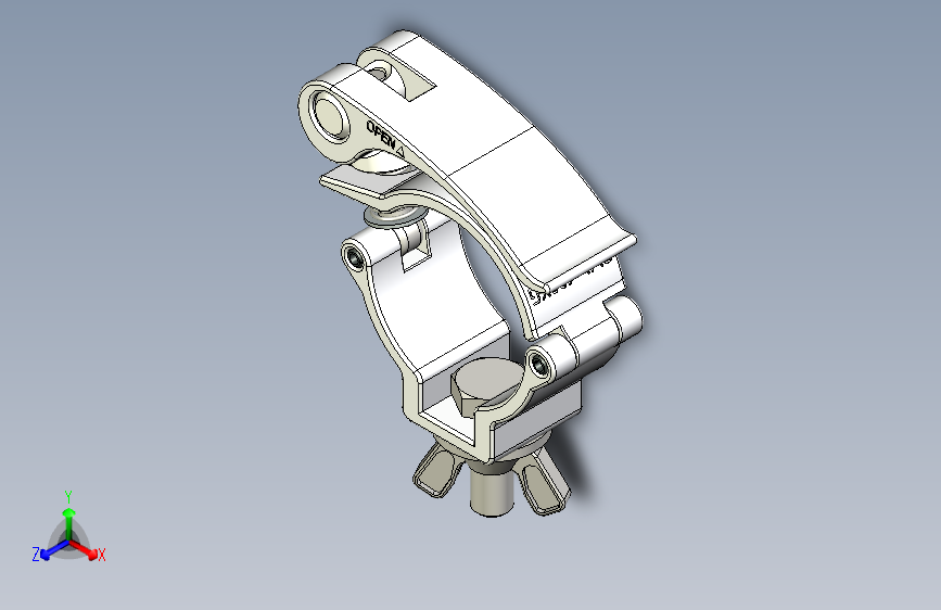G093923-Truss 轻型迷你360度快速释放夹 50mm 管材=夹紧夹具管夹
