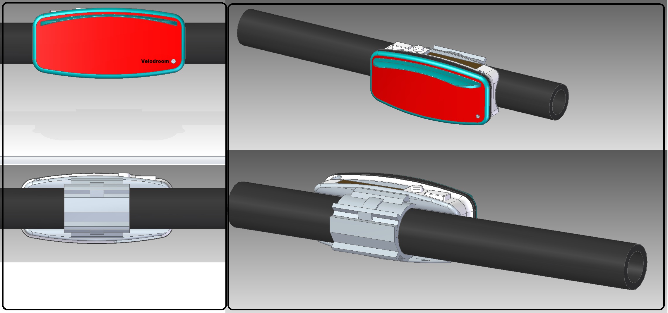 G093955-Velodroom 前灯带MP3=夹紧夹具管夹