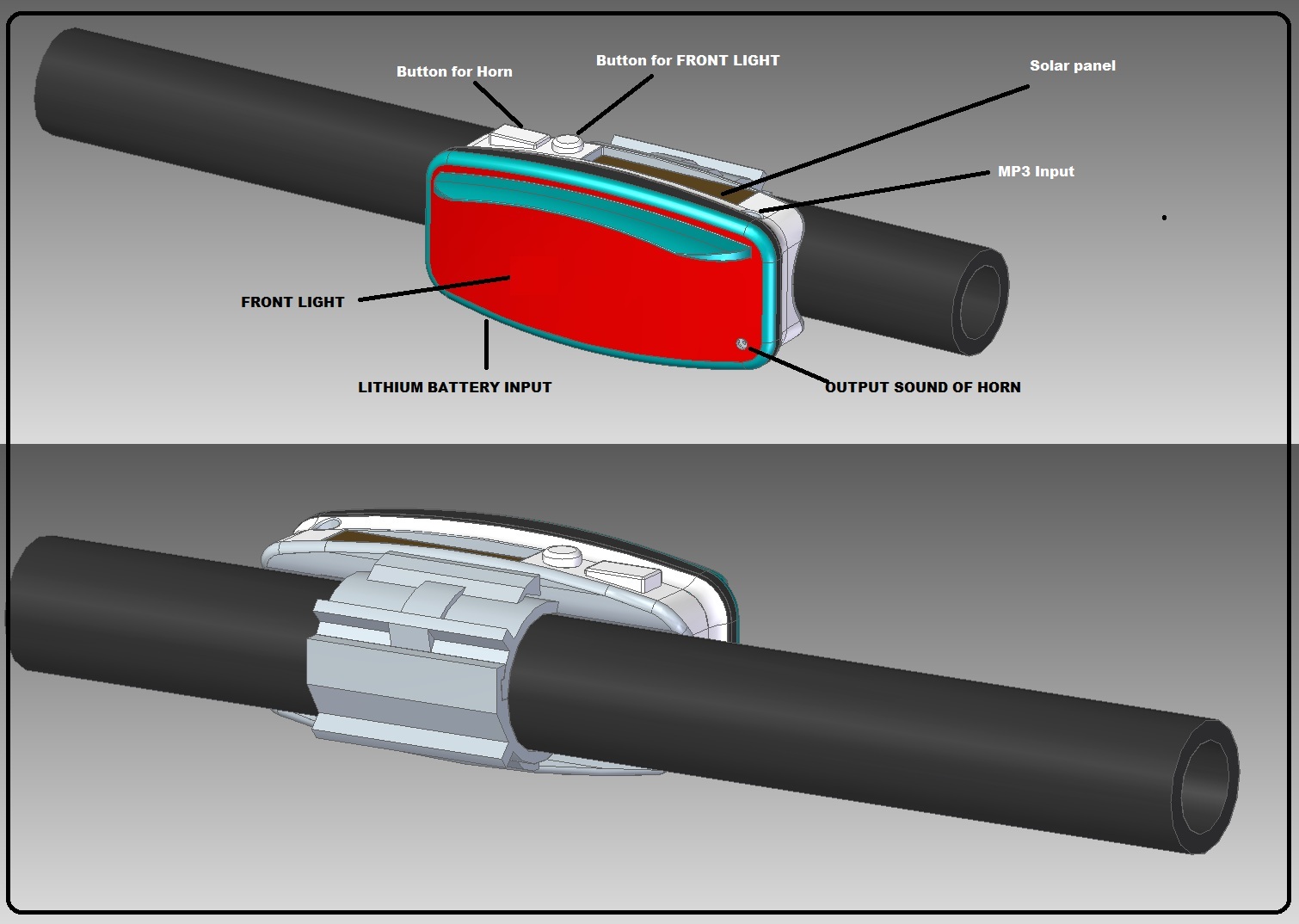 G093955-Velodroom 前灯带MP3=夹紧夹具管夹