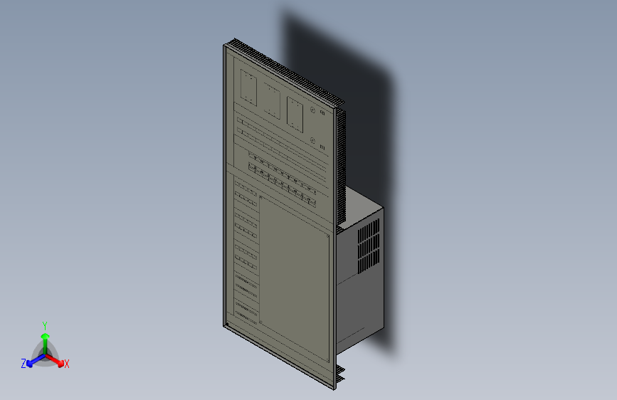 75kw变频器安装板装配