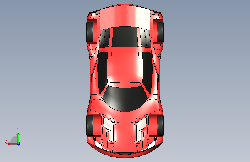 G060423-混合动力汽车的3D模型=汽车轿车SUV 背面视图