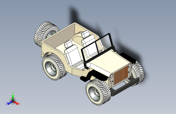 G060460-吉普赛建模在SolidWorks中=汽车轿车SUV