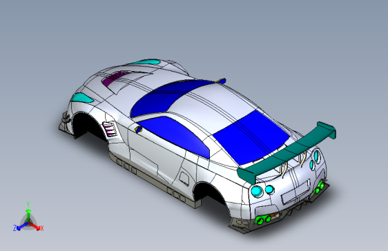G061261-日产GTR+R35+GT3=汽车轿车SUV