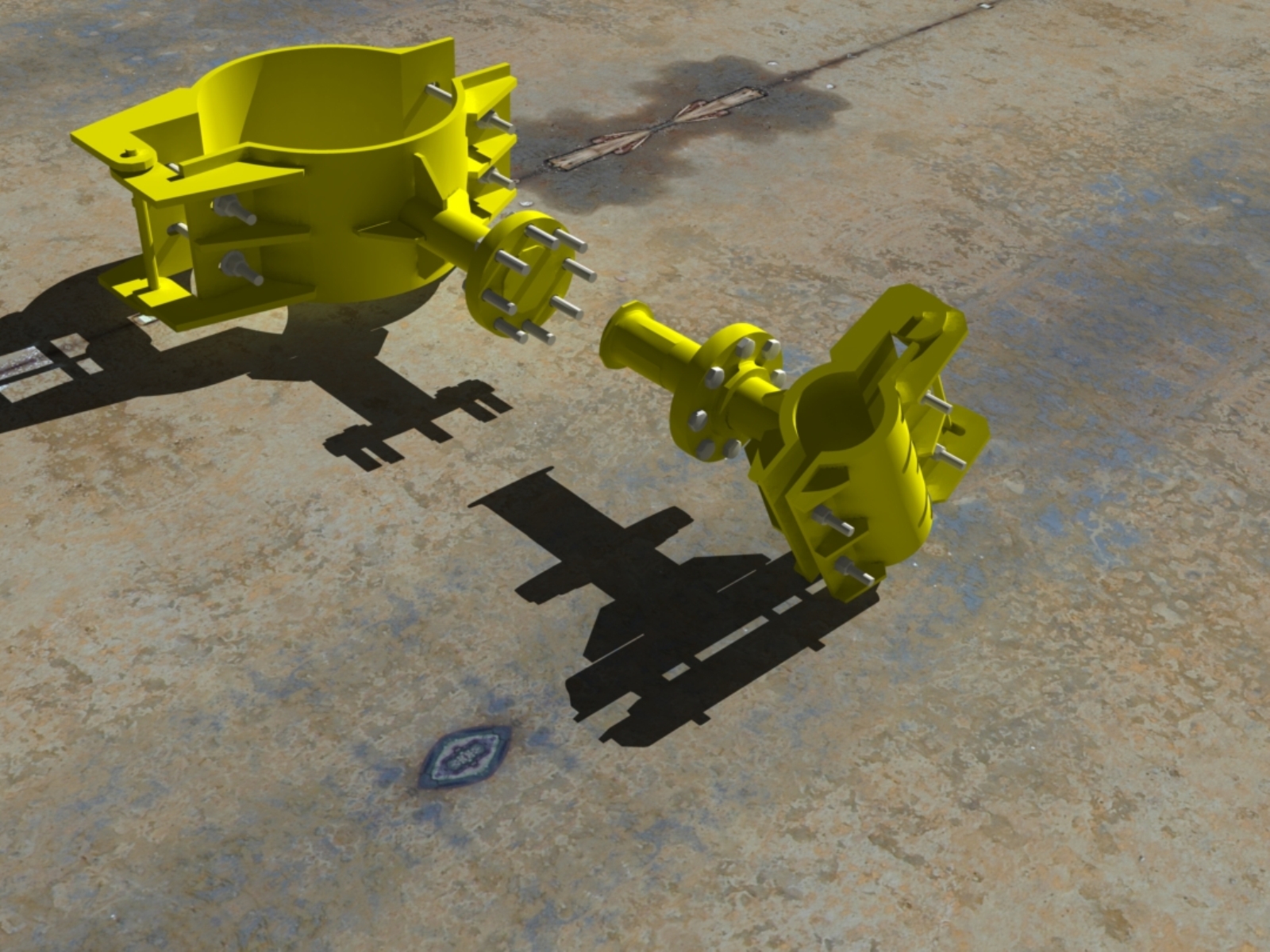 G094464-对焊法兰连接=夹紧夹具管夹