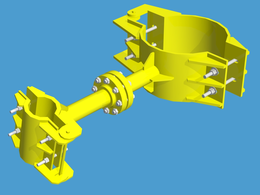 G094464-对焊法兰连接=夹紧夹具管夹