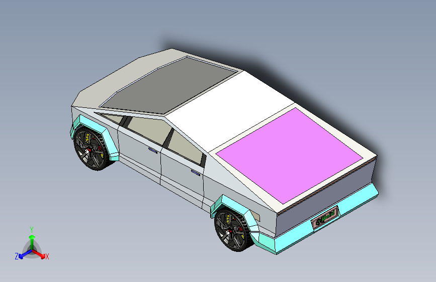 G061389-特斯拉+Cybertruck+M=汽车轿车SUV