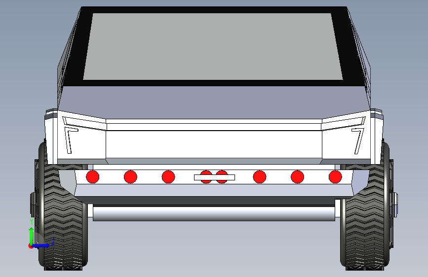 G061390-特斯拉+Cybertruck+车辆设计。=汽车轿车SUV 左侧视图