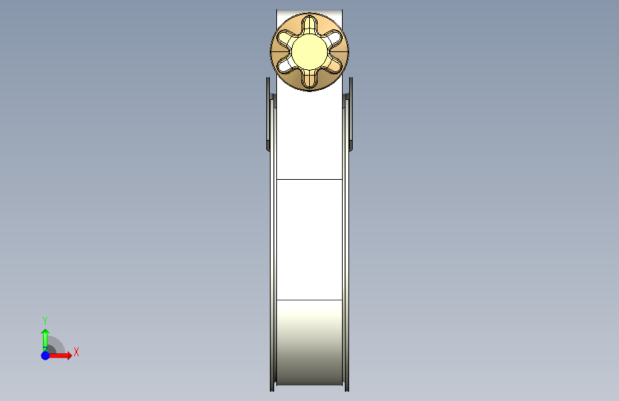 G094721-管夹 (38)=夹紧夹具管夹 正面视图