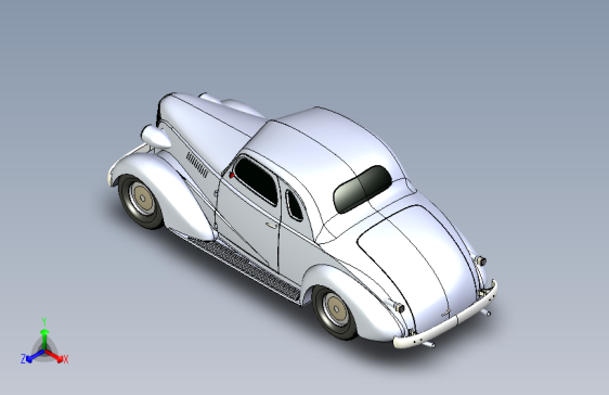 G061624-雪佛兰双门轿跑车1937+SolidWorks汽车建模+作者：阿赫梅特·米凯尔·耶辛=汽车轿车SUV