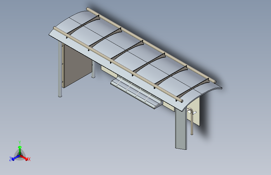 G061774-公交车站+(11)=公交站车库车棚