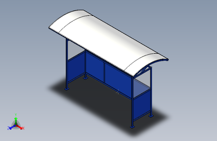 G061823-焊接件公交站=公交站车库车棚