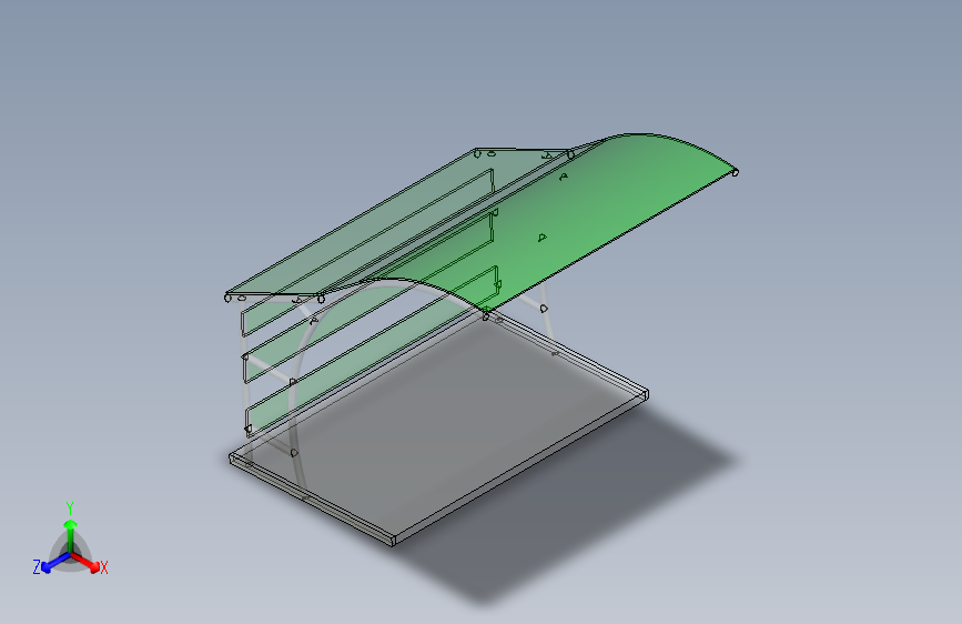 G061869-钣金和焊接组件公交站=公交站车库车棚