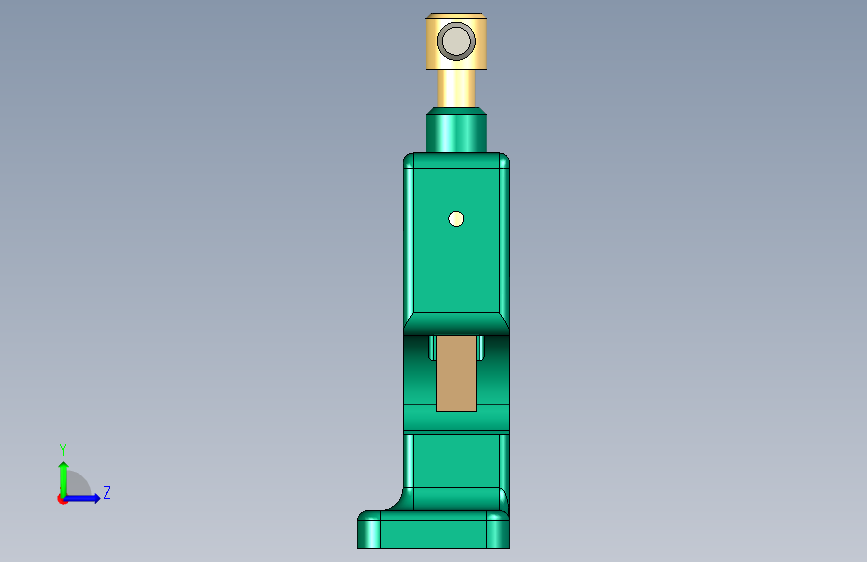 G094792-管钳 (2)=夹紧夹具管夹 左侧视图