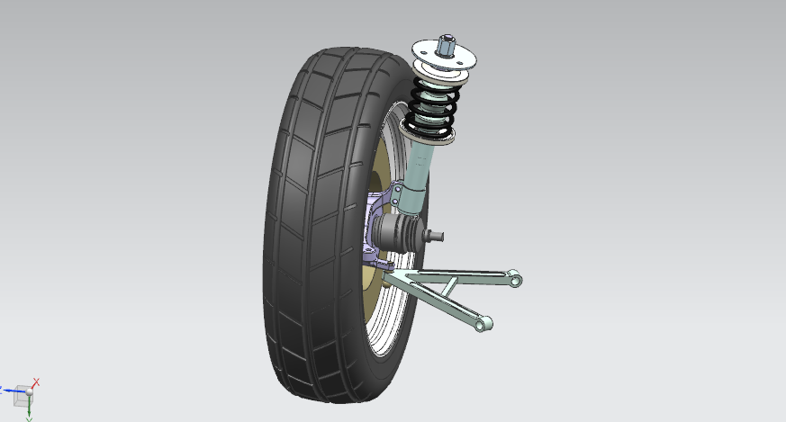 麦弗逊悬架+CAD+工程图