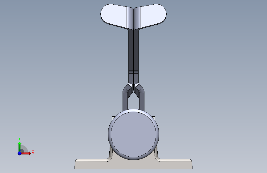 G095248-夹具 (263)=夹紧夹具管夹 正面视图
