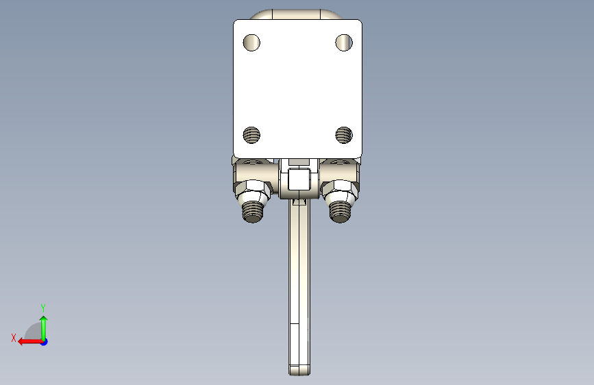 G095263-夹具 (280)=夹紧夹具管夹 背面视图