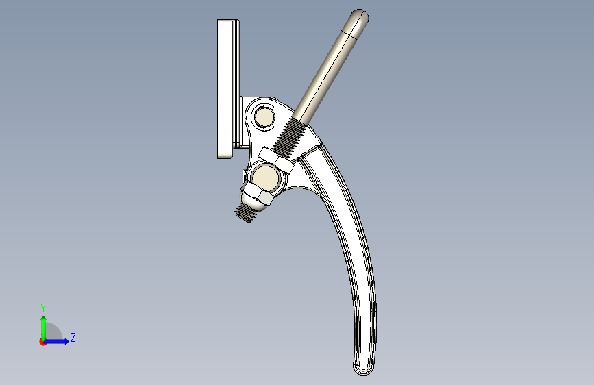 G095263-夹具 (280)=夹紧夹具管夹 左侧视图