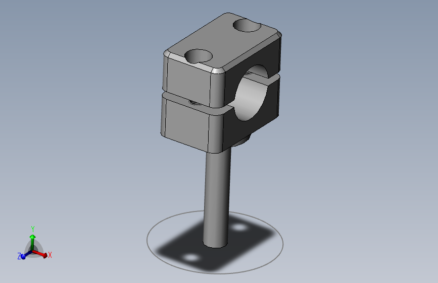 G095349-夹具 (366)=夹紧夹具管夹_SOLIDWORKS 2011_模型图纸下载 – 懒石网