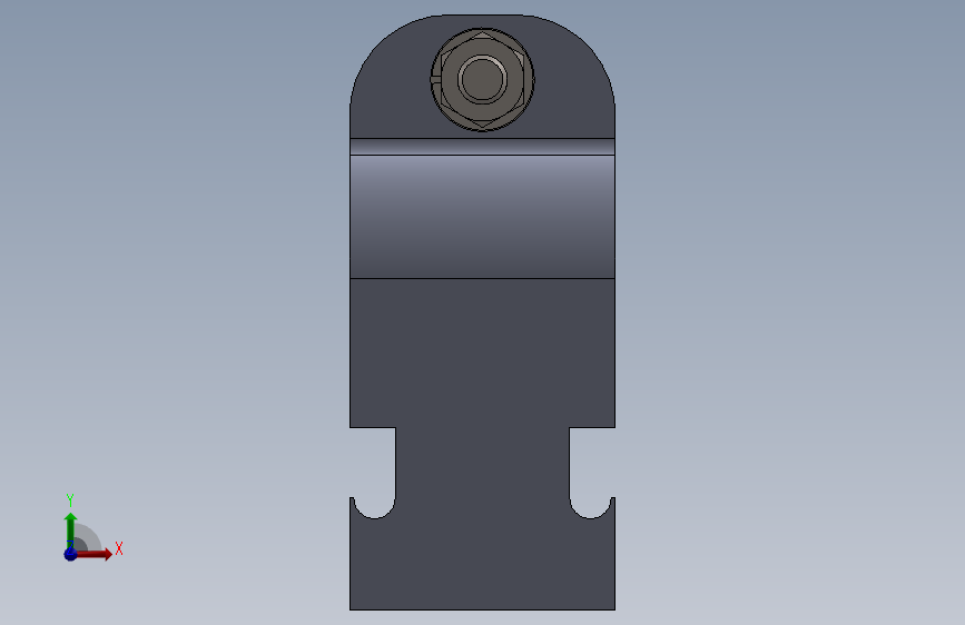 G095458-夹具导轨=夹紧夹具管夹 正面视图