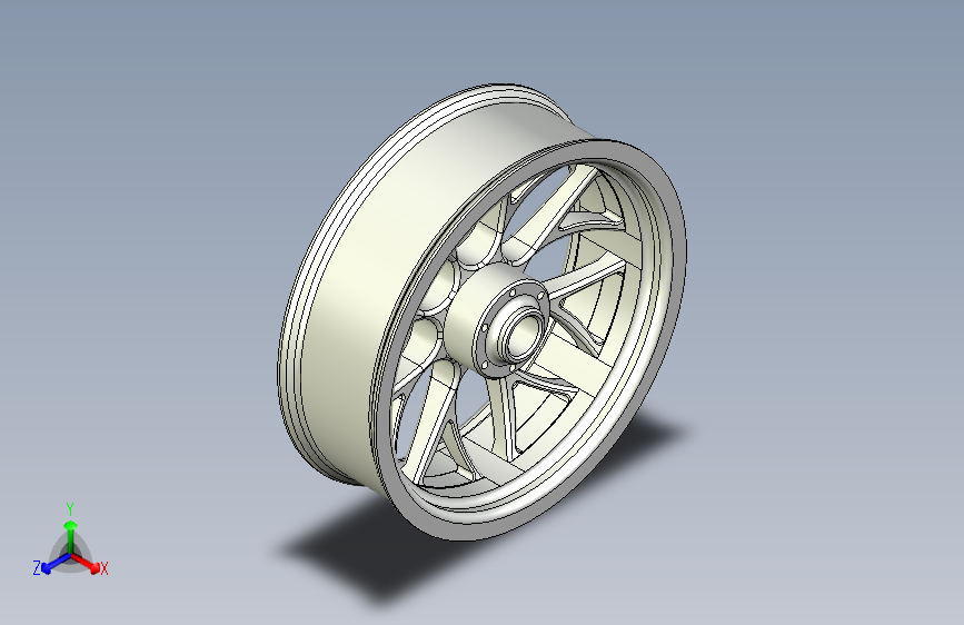 G062230-Solidworks中的汽车边缘设计_+SOLIDWORKS教程=汽车车轮轮毂轮胎 主视图