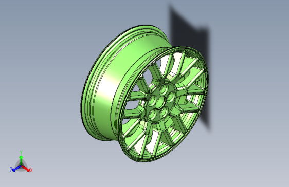 G062539-车轮(RIN+-RIM-车轮)16x6.5+3D模型15=汽车车轮轮毂轮胎