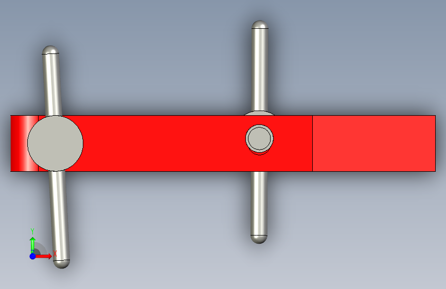 G095580-夹具组件 (13)=夹紧夹具管夹 正面视图