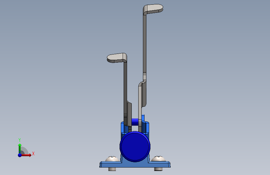G095590-夹具组件 (23)=夹紧夹具管夹 正面视图