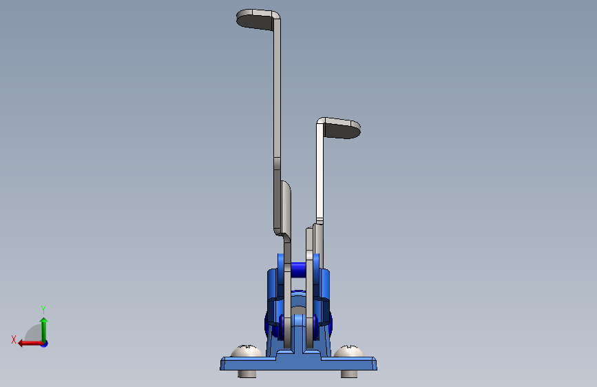 G095590-夹具组件 (23)=夹紧夹具管夹 背面视图