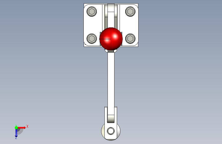 G096371-切换夹 Destaco 210-s 带橡胶端和块=夹紧夹具管夹 俯视图