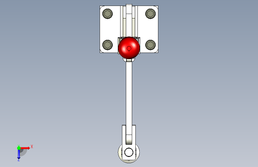 G096375-切换夹 Destaco 267-s 带橡胶端和块=夹紧夹具管夹 俯视图
