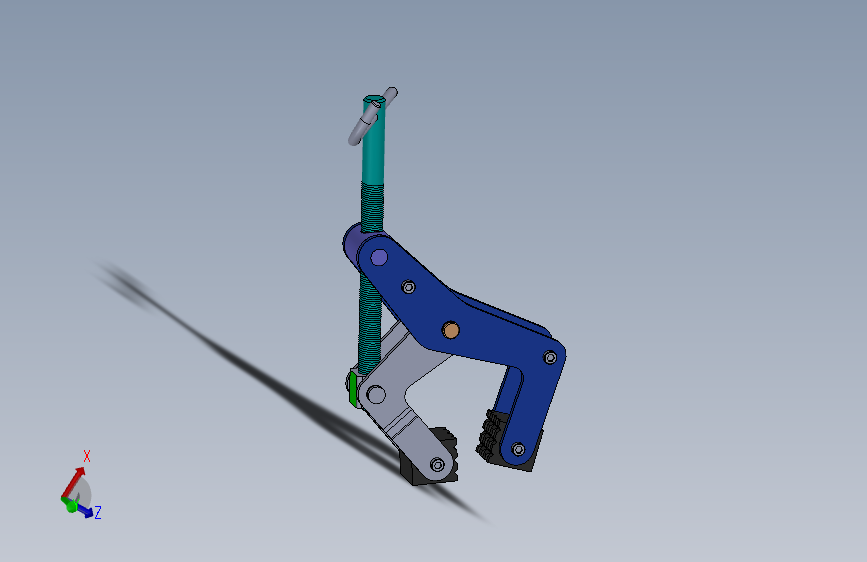 G096615-手动夹具 SolidWorks 16=夹紧夹具管夹