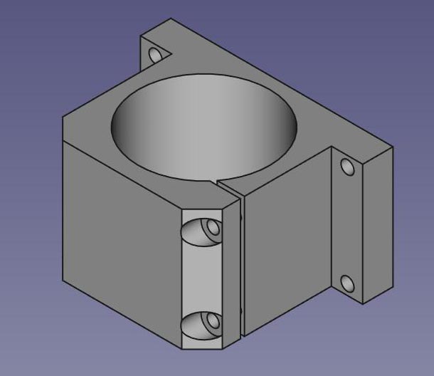 G097191-主轴电机安装支架夹 CNC 65mm=夹紧夹具管夹