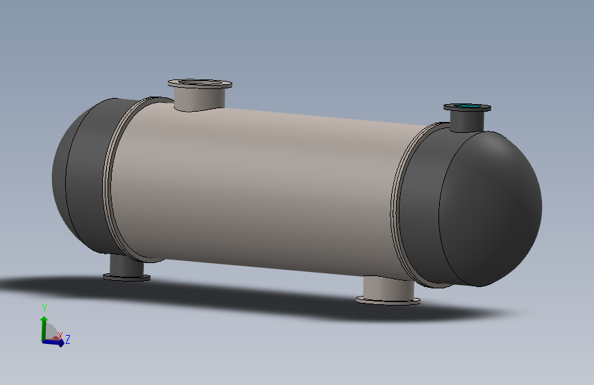 壳管式换热器 CAD