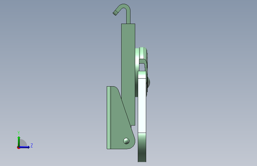 搭扣工具扣A-047 左侧视图