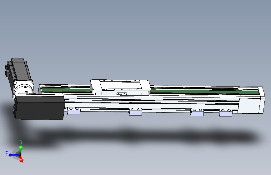 DMEB65-LBCR欧规同步带模组直线模组（电机左后折）[DMEB65-L15S350-DT400-C2U-LBCR]