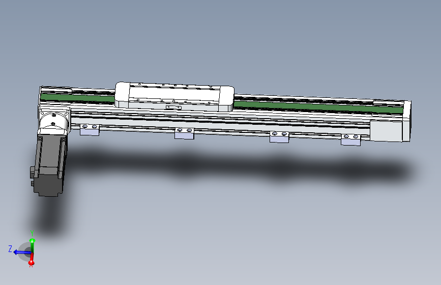 DMEB65L-LTCR欧规同步带模组直线模组（电机左折）[DMEB65L-L15S350-DT400-C2U-LTCR]